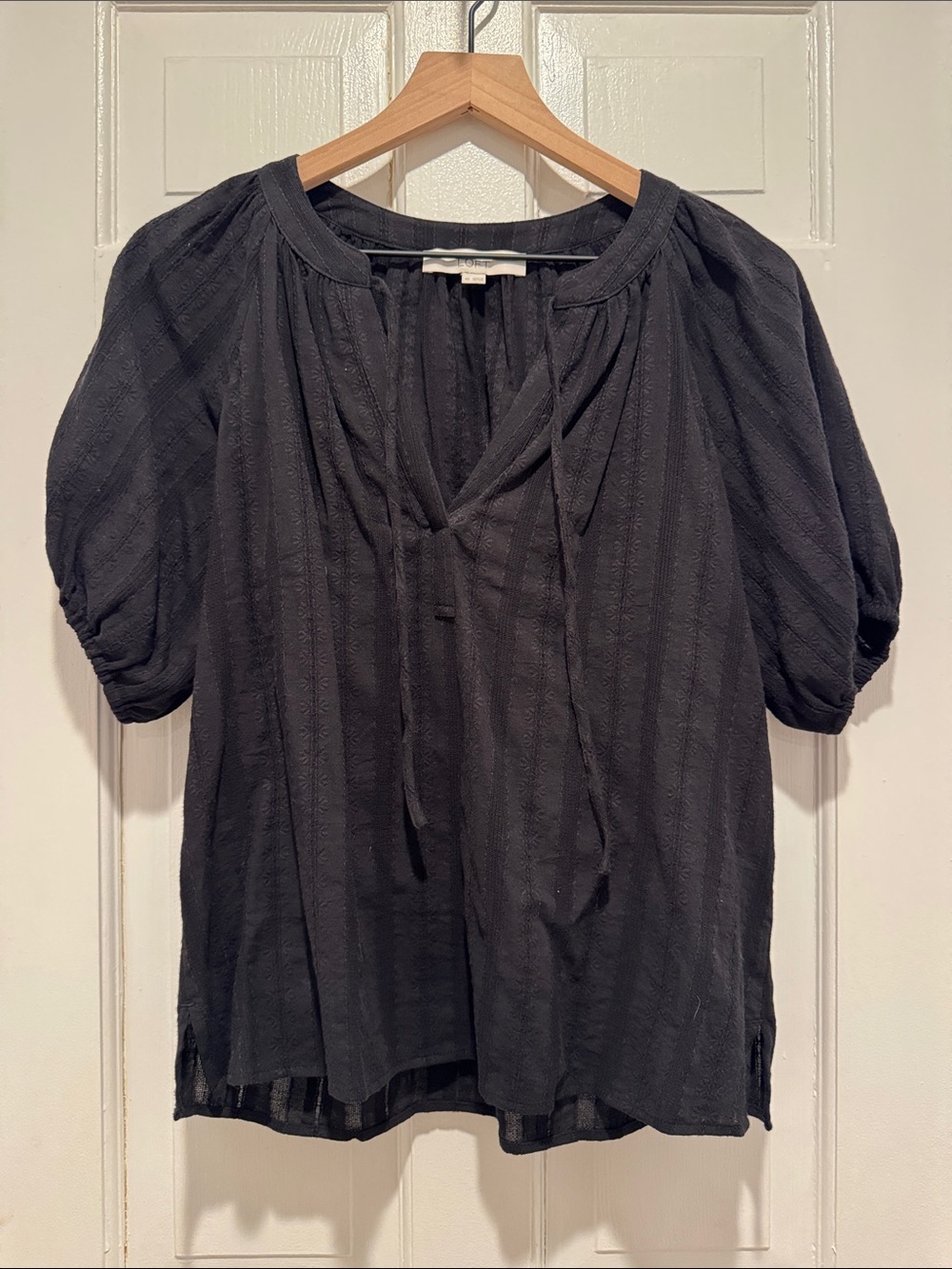 LOFT Cotton Puff Sleeve Blouse